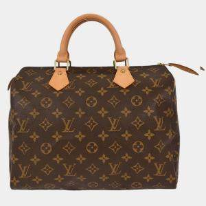 Pre Owned Louis Vuitton Monogram Speedy 30 Handbag M41526 TH0043