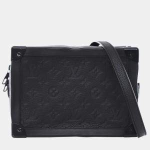 Pre Owned Louis Vuitton Black Monogram Taurillon Solar Ray Soft Trunk