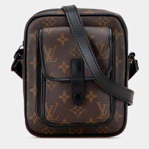 Pre Owned Louis Vuitton Brown Monogram Macassar Christopher Wearable