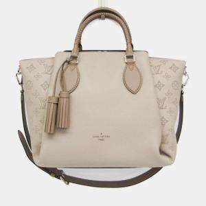 Pre Owned Louis Vuitton Galle Mahina Leather Shoulder Bag