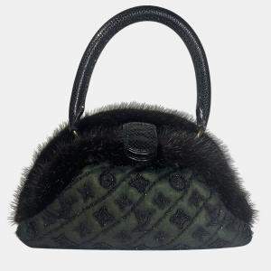 Pre Owned Louis Vuitton Marc Jacobs Mousseline Demi Lune Mini Evening Bag 2005