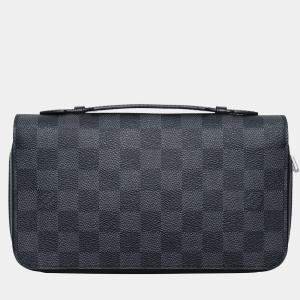 Pre Owned Louis Vuitton Damier Graphite Zippy XL Wallet