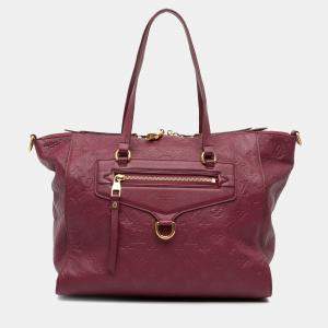 Pre Owned Louis Vuitton Burgundy Monogram Empreinte Lumineuse PM