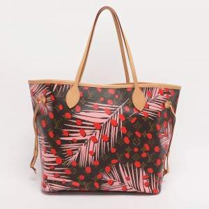 Pre Owned Louis Vuitton Monogram Canvas Jungle Dots Neverfull MM Bag