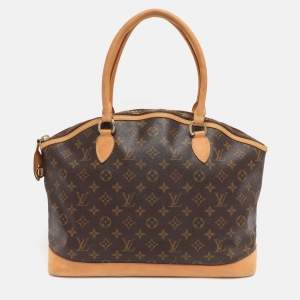 Pre Owned Louis Vuitton Monogram Canvas and Leather Horizontal Lockit Bag