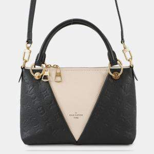 Pre Owned Louis Vuitton V Tote Noir Monogram Empreinte Leather Size BB