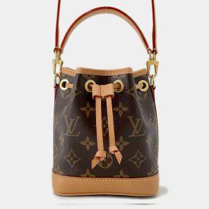 Pre Owned Louis Vuitton Nano Noe Brown Monogram