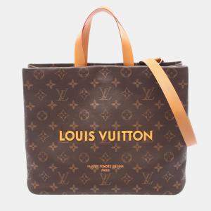 Pre Owned Louis Vuitton Brown Autres Cuir Monogram Shopper Tote MM