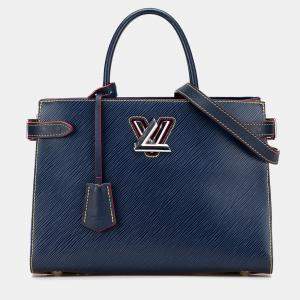 Pre Owned Louis Vuitton Blue Epi Twist Satchel