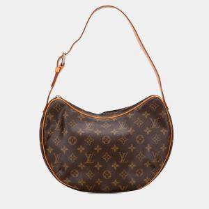 Pre Owned Louis Vuitton Brown Monogram Croissant MM