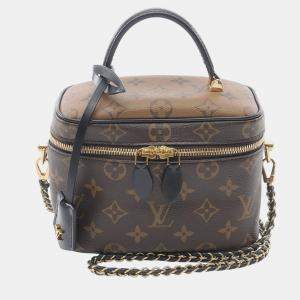 Pre Owned Louis Vuitton Brown Monogram Reverse Vanity PM