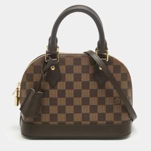 Pre Owned Louis Vuitton Damier Ebene Canvas Alma BB Bag
