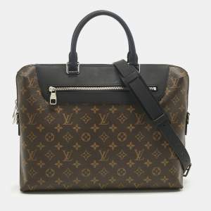 Pre Owned Louis Vuitton Monogram Macassar Canvas Porte-Documents Jour Bag