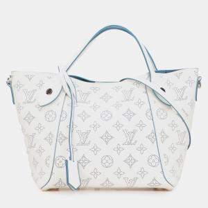 Pre Owned Louis Vuitton White Monogram Mahina Hina PM