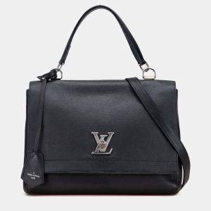 Pre Owned Louis Vuitton Black Leather Lockme II