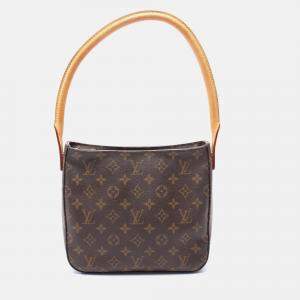 Pre Owned Louis Vuitton Looping MM Brown Monogram Canvas Shoulder Bag