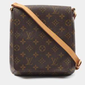 Pre Owned Louis Vuitton Musette Salsa Brown Monogram Canvas  Shoulder Bag