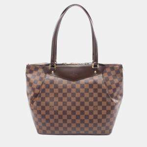 Pre Owned Louis Vuitton Westminister Brown Canvas Totes Bag