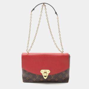 Pre Owned Louis Vuitton Saint Placide Cerise Monogram Canvas and Leather Shoulder Bag
