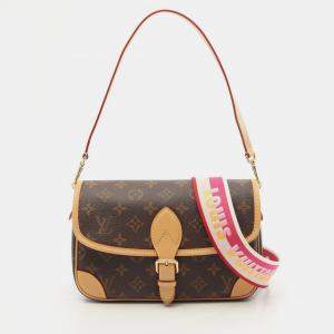 Pre Owned Louis Vuitton Diane Brown Monogram Canvas Shoulder Bag