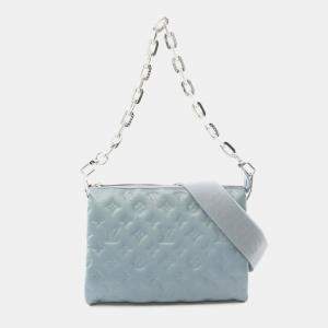 Pre Owned حقيبة لوي فيتون كوسين إمبريانت جلد مونوغرامي زرقاء صغير للكتف