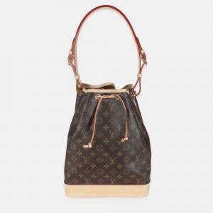 Pre Owned Louis Vuitton Brown Monogram Canvas Noe NM