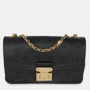 Pre Owned Louis Vuitton Black Monogram Empreinte Marceau