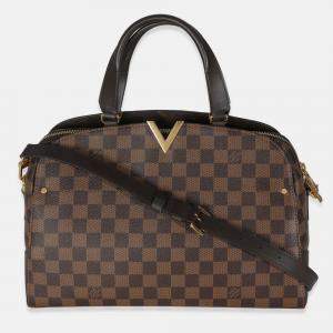 Pre Owned Louis Vuitton Damier Ebene Canvas Kensington Bowling Bag