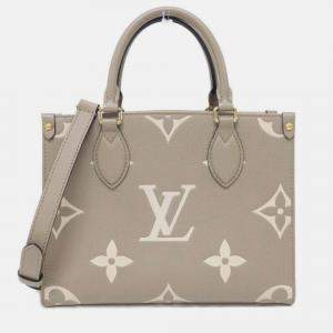 Pre Owned Louis Vuitton Two-Tone Monogram Empreinte On-The-Go Pm Handbag