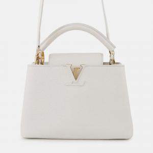 Pre Owned Louis Vuitton Cub Cine Blanc Taurillon Leather Size Bb