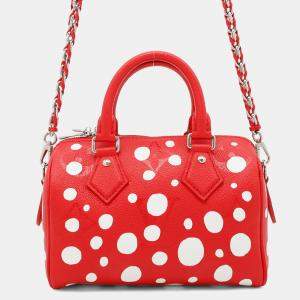 Pre Owned Louis Vuitton Monogram Empreinte Handbag Speedy Bandouliere 20