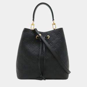 Pre Owned Louis Vuitton Monogram Empreinte Neonoe Shoulder Bag Noir Black
