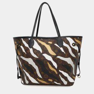 Pre Owned Louis Vuitton Multicolor Monogram Neverfull MM Tote Bag