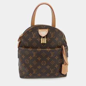 Pre Owned Louis Vuitton Brown Monogram Moon Backpack