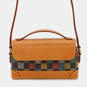 Pre Owned Louis Vuitton Lv Bird Damier Ebene Steamer East-West Wearable Wallet Shoulder Bag