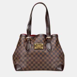 Pre Owned Louis Vuitton Brown Damier Ebene Hampstead MM