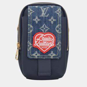Pre Owned x Nigo Denim Detail Flap Double Phone Pouch