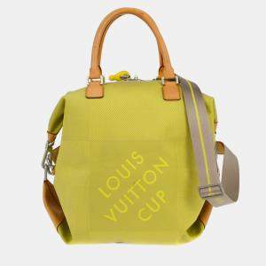 Pre Owned Louis Vuitton Yellow Damier Geant LV Cup America Cube