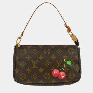 Pre Owned Louis Vuitton Monogram Cherry Pochette Accessoires Handbag