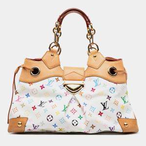 Pre Owned Louis Vuitton White Monogram Multicolore Ursula