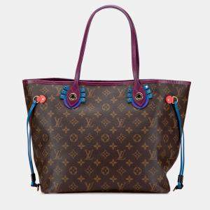 Pre Owned Louis Vuitton Brown Monogram Totem Neo Neverfull MM