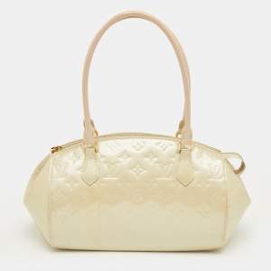 Pre Owned Louis Vuitton Perle Monogram Vernis Sherwood PM Bag