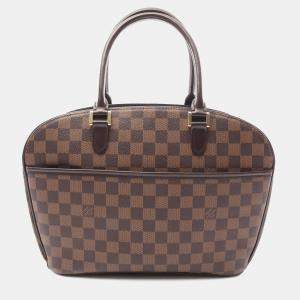 Pre Owned Louis Vuitton Brown Damier Ebene Sarria Horizontal