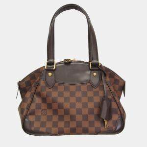 Pre Owned Louis Vuitton Damier Verona Pm Shoulder Bag Ebene