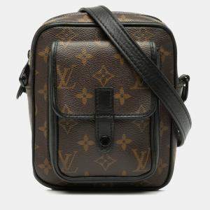 Pre Owned Louis Vuitton Brown Monogram Macassar Christopher Wearable