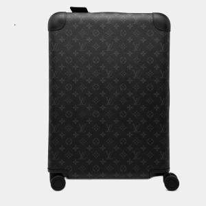 Pre Owned Louis Vuitton Black Monogram Eclipse Horizon 55