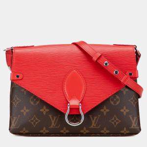 Pre Owned Louis Vuitton Brown Monogram Epi Saint Michel