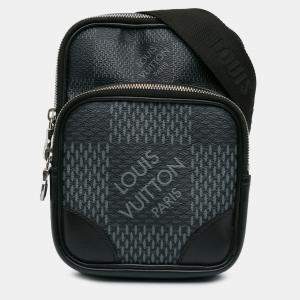 Pre Owned Louis Vuitton Black Damier Graphite 3D Amazone Sling Bag