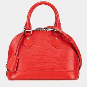 Pre Owned Louis Vuitton Red Epi Alma BB
