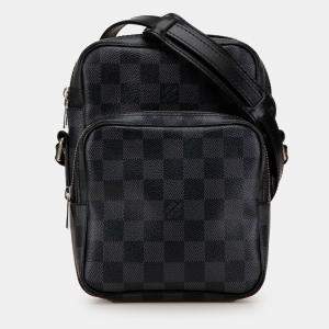 Pre Owned Louis Vuitton Black Damier Graphite Rem